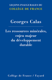 Cover image: Les ressources minérales, enjeu majeur du développement durable 9782213687339