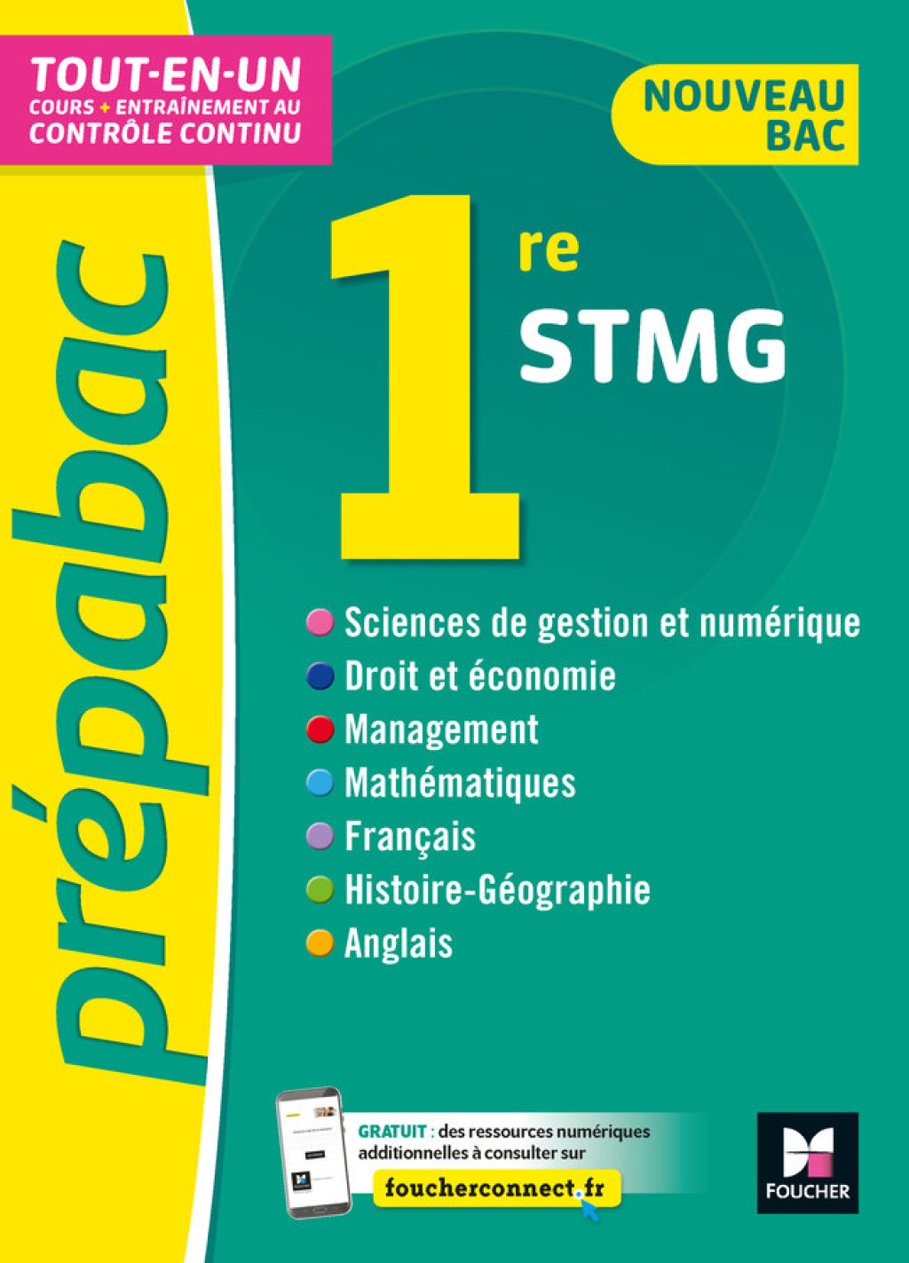 PREPABAC 1re STMG -Bac 2022 – Toutes les matières – Cours et contrôle continu