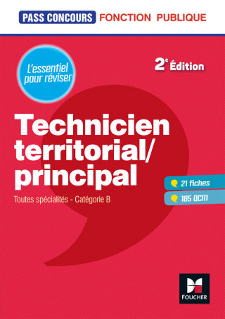 Cover image: Pass'Concours - Technicien territorial / principal - 2e édition - Révision et entrainenement 9782216149674