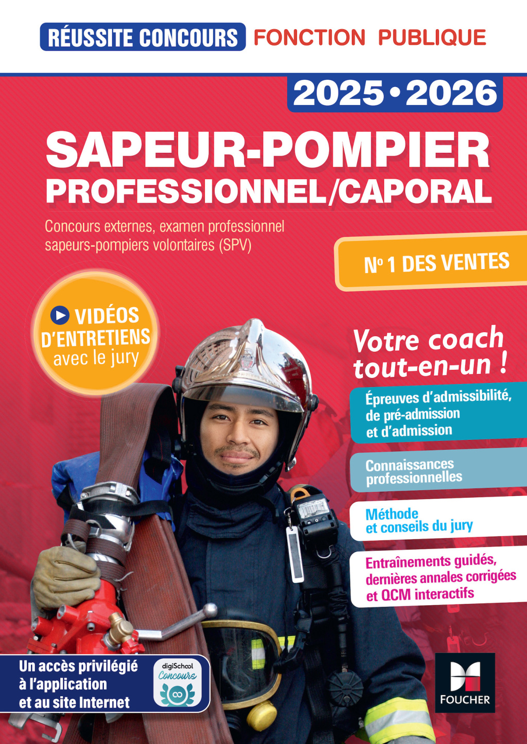 Réussite Concours Sapeur-pompier professionnel/caporal – 2025-2026 – Préparation complète