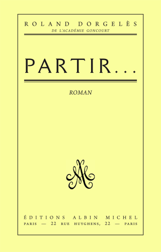 Cover image: Partir... 1st edition 9782226276780