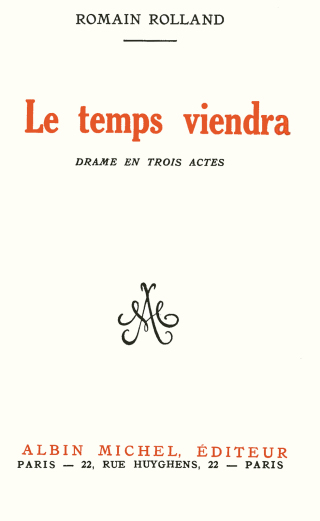Cover image: Le Temps viendra 1st edition 9782226046154