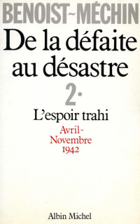 Cover image: De la défaite au désastre - tome 2 1st edition 9782226022455