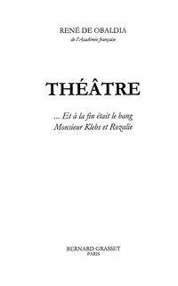 Cover image: Théâtre tome 6 9782246025627