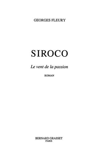 Cover image: Siroco 9782246553717