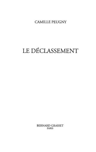 Cover image: Le déclassement 9782246736813