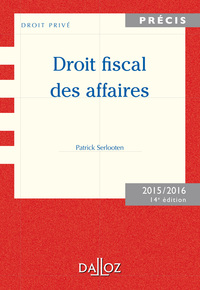 Cover image: Droit fiscal des affaires. Edition 2015/2016 9782247152261