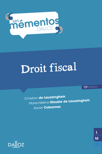 Cover image: Droit fiscal 9782247105854
