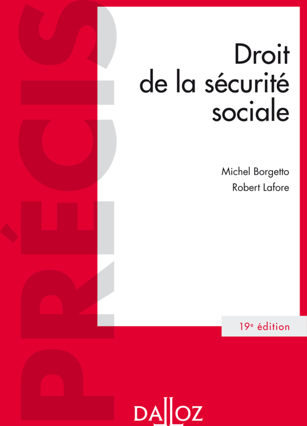 Droit de la sécurité sociale – 19e éd.