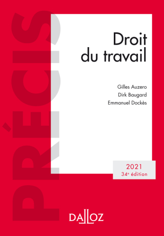 Cover image: Droit du travail 2021 - 34e ed. 9782247199532