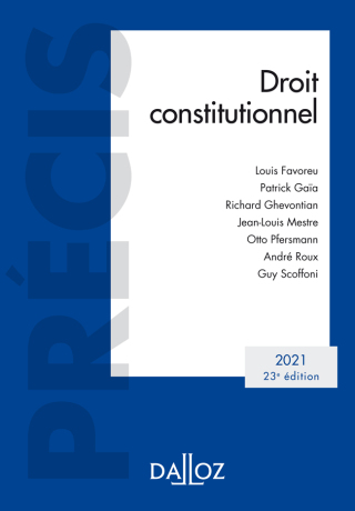 Cover image: Droit constitutionnel 2021 - 23e ed. 9782247199525