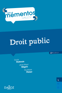 Cover image: Droit public - 23e ed. 9782247208302