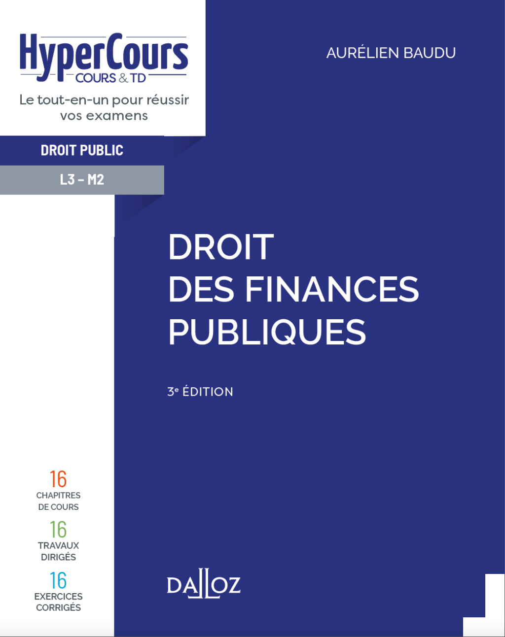 Droit des finances publiques – 3e ed.