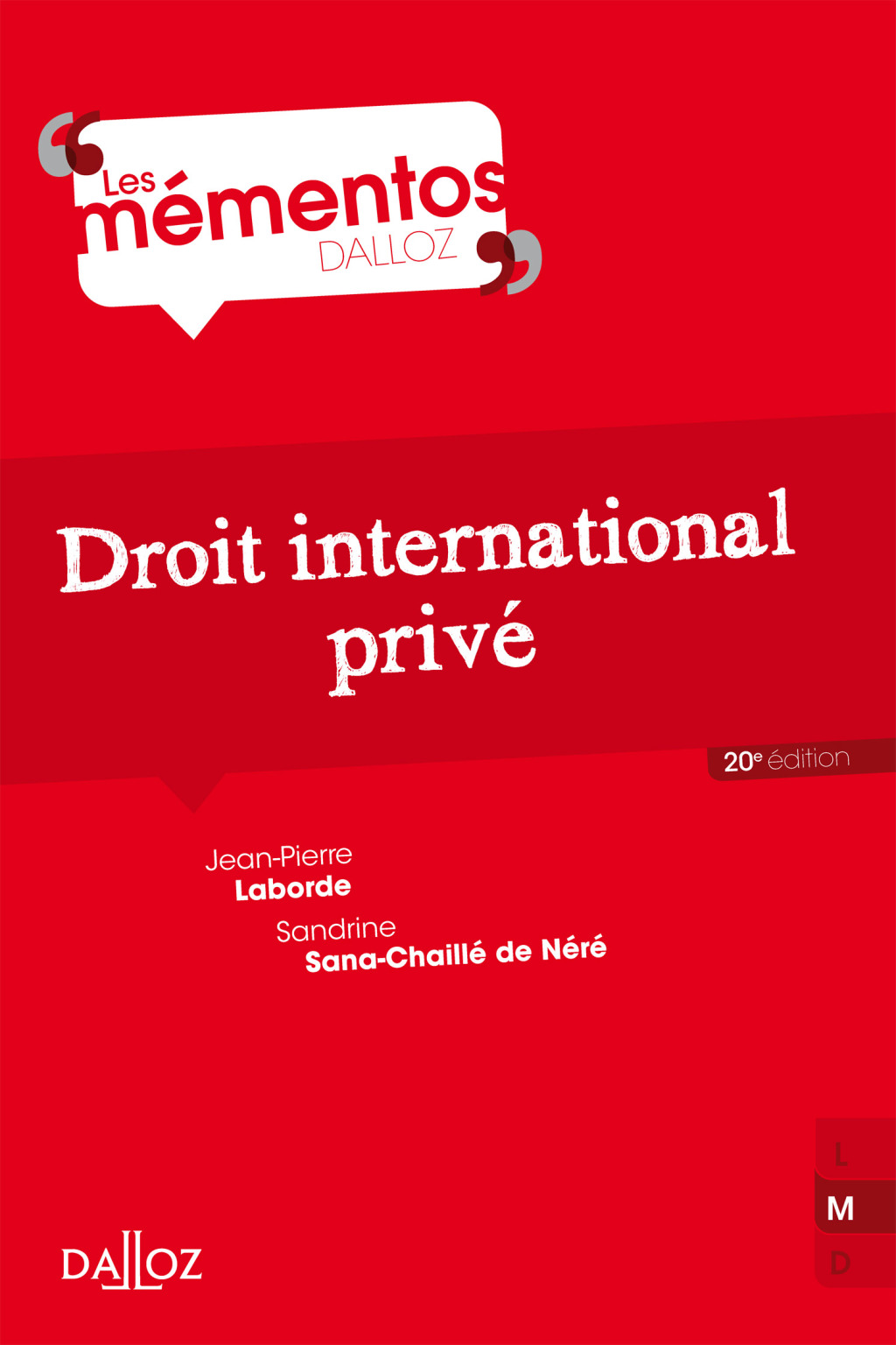 Droit international privé – 20e ed.