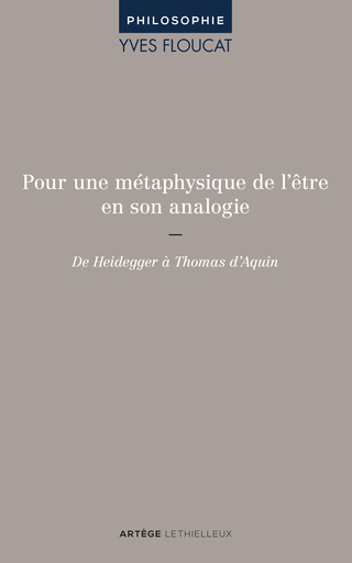 Cover image: Pour une métaphysique de l'être en son analogie 9782249623837