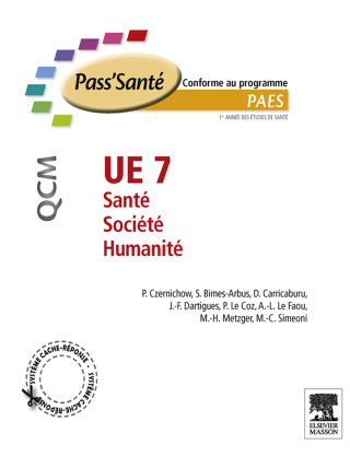 Cover image: UE 7 - Santé - Société - Humanité - QCM 9782294711244