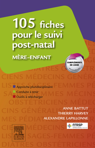 Imagen de portada: 105 fiches pour le suivi post-natal mère-enfant 9782294741562