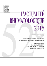 صورة الغلاف: L'actualité rhumatologique 2015 9782294749537