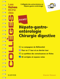 صورة الغلاف: Fiches Hépato-gastroentérologie / Chirurgie digestive 1st edition 9782294756795