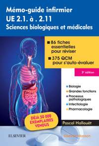 Imagen de portada: Mémo-guide infirmier - UE 2.1 à 2.11 3rd edition 9782294753787