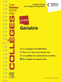 Cover image: Fiches Gériatrie 1st edition 9782294760587