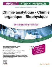 Cover image: Chimie analytique – Chimie organique – Biophysique 1st edition 9782294779862