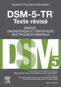 Imagen de portada: DSM-5-TR Manuel diagnostique et statistique des troubles mentaux, texte révisé 5th edition 9782294781353