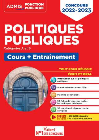 Cover image: Politiques publiques - Catégories A et B : Concours 2021-2022 1st edition 9782311208887