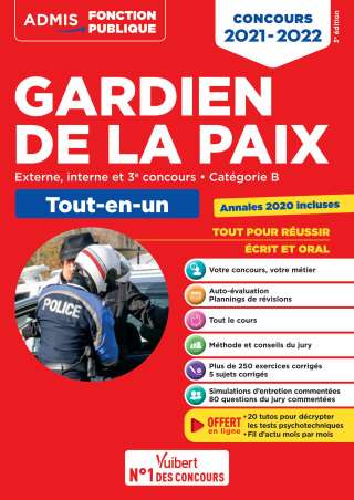 Cover image: Concours Gardien de la paix - Catégorie B - Admis - Tout-en-un 9782311210873