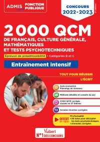 Cover image: 2000 QCM de Français, Culture générale, Mathématiques et Tests psychotechniques 9782311213171