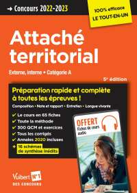 Cover image: Concours Attaché territorial - Catégorie A - Concours 2022-2023 5th edition 9782311214796