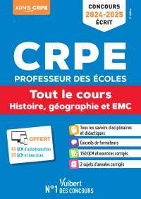 Cover image: Histoire, Géographie et EMC - CRPE 2024-2025 - Tout-en-un 5th edition 9782311215403