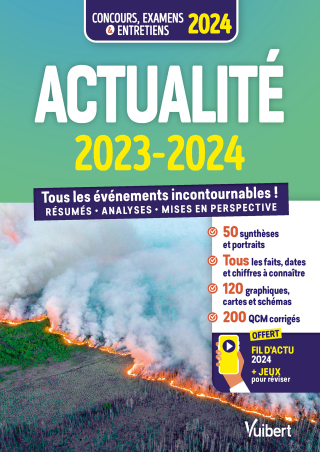 Cover image: Actualité 2023-2024 - Concours et examens - Fil d'actu et jeux interactifs offerts 1st edition 9782311218565