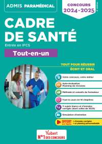 Cover image: Concours Cadre de santé - Entrée en IFCS - Tout-en-un 4th edition 9782311219173
