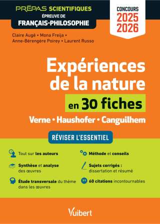 Cover image: Expériences de la nature en 30 fiches - Épreuve de français-philosophie - Prépas scientifiques - ... 1st edition 9782311221060