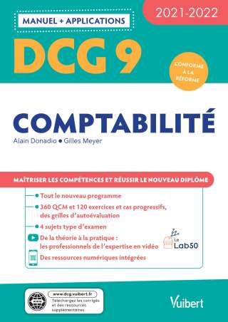 Cover image: DCG 9 - Comptabilité : Manuel et Applications 2021-2022 9782311405859