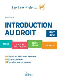 Cover image: Introduction au droit 2022-2023 5th edition 9782311411263