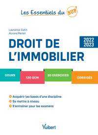 Cover image: Droit de l'immobilier - 2022-2023 2nd edition 9782311411270