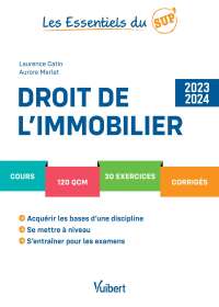 Cover image: Droit de l'immobilier 2023/2024 3rd edition 9782311411737