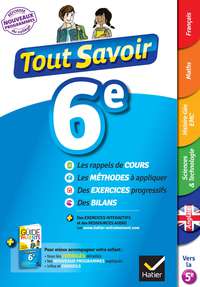 Cover image: Tout savoir 6e Nouveau programme 9782218997822