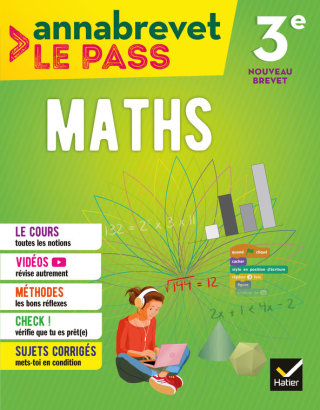 Cover image: Annabrevet Le Pass - Maths 3e 9782401044838