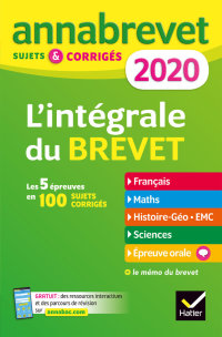 Cover image: Annales du brevet Annabrevet 2020 L'intégrale 3e 9782401057159