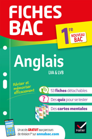Cover image: Fiches bac Anglais 1re (tronc commun) 9782401060876