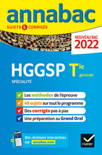 Cover image: Annales du bac Annabac 2022 HGGSP Tle générale (spécialité) 9782401078024