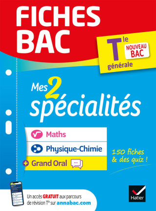 Cover image: Fiches bac - Mes 2 spécialités Tle générale : Maths, Physique-chimie & Grand Oral - Bac 2025 9782401083493