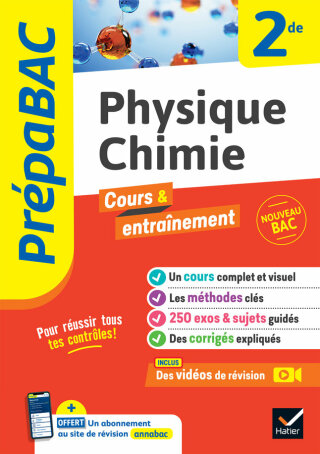 Cover image: Prépabac - Physique-chimie 2de 9782401094789