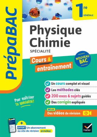 Cover image: Prépabac - Physique-chimie 1re générale (spécialité) 9782401094796