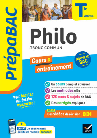 Cover image: Prépabac - Philo Tle générale - Bac 2026 9782401095045