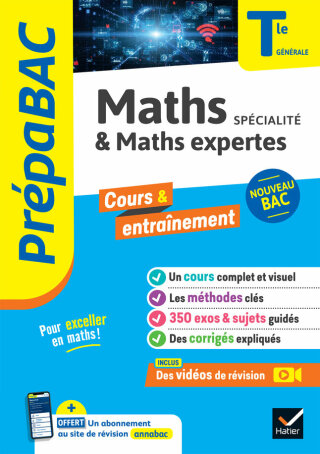 Cover image: Prépabac - Maths (spécialité) & Maths expertes (option) Tle générale - Bac 2026 9782401094765