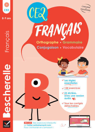 Cover image: Bescherelle - Mon cahier d'entraînement en Français CE2  - 8 ans 9782401104952